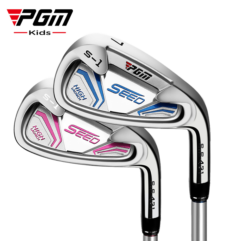 Golf Equipment For Youth - PGM ガールズ シングル # 7 ゴルフアイアンユースキッズゴルフ用品ステンレススチールヘッド子供初心者トレーニング用ゴルフクラブ卸売供給