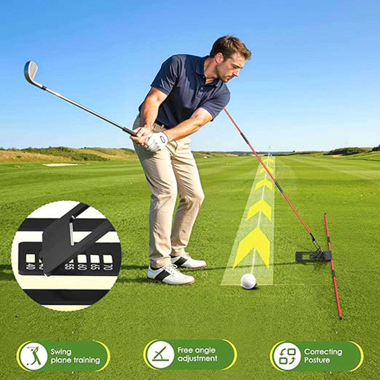 ゴルフスイングプレーントレーナー 調整可能な角度アライメント - Golf Equipment For Youth のレビューと価格
