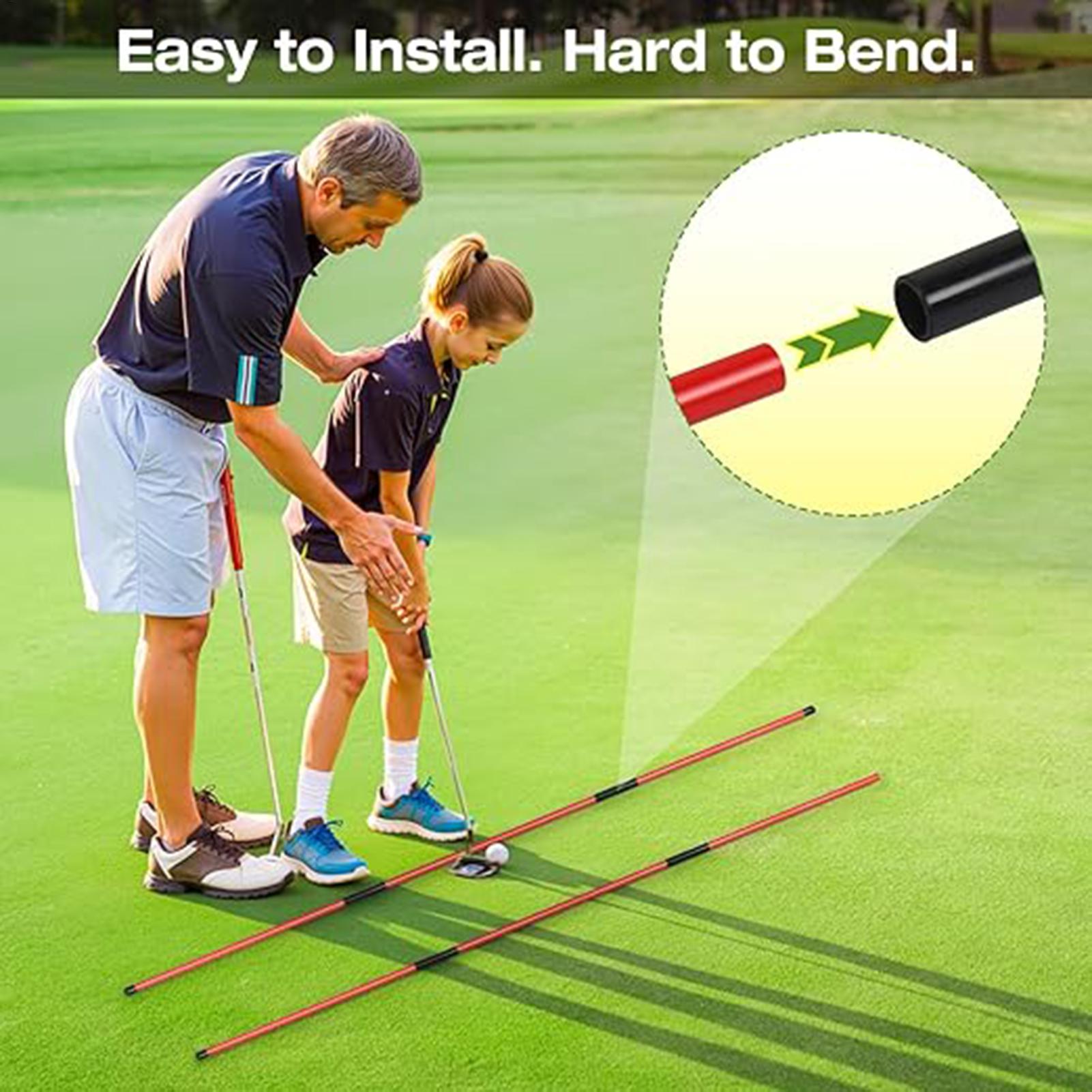 ゴルフパットトレーナー 角度調整可能なアライメント練習スティ - Golf Equipment For Youth のレビューと価格