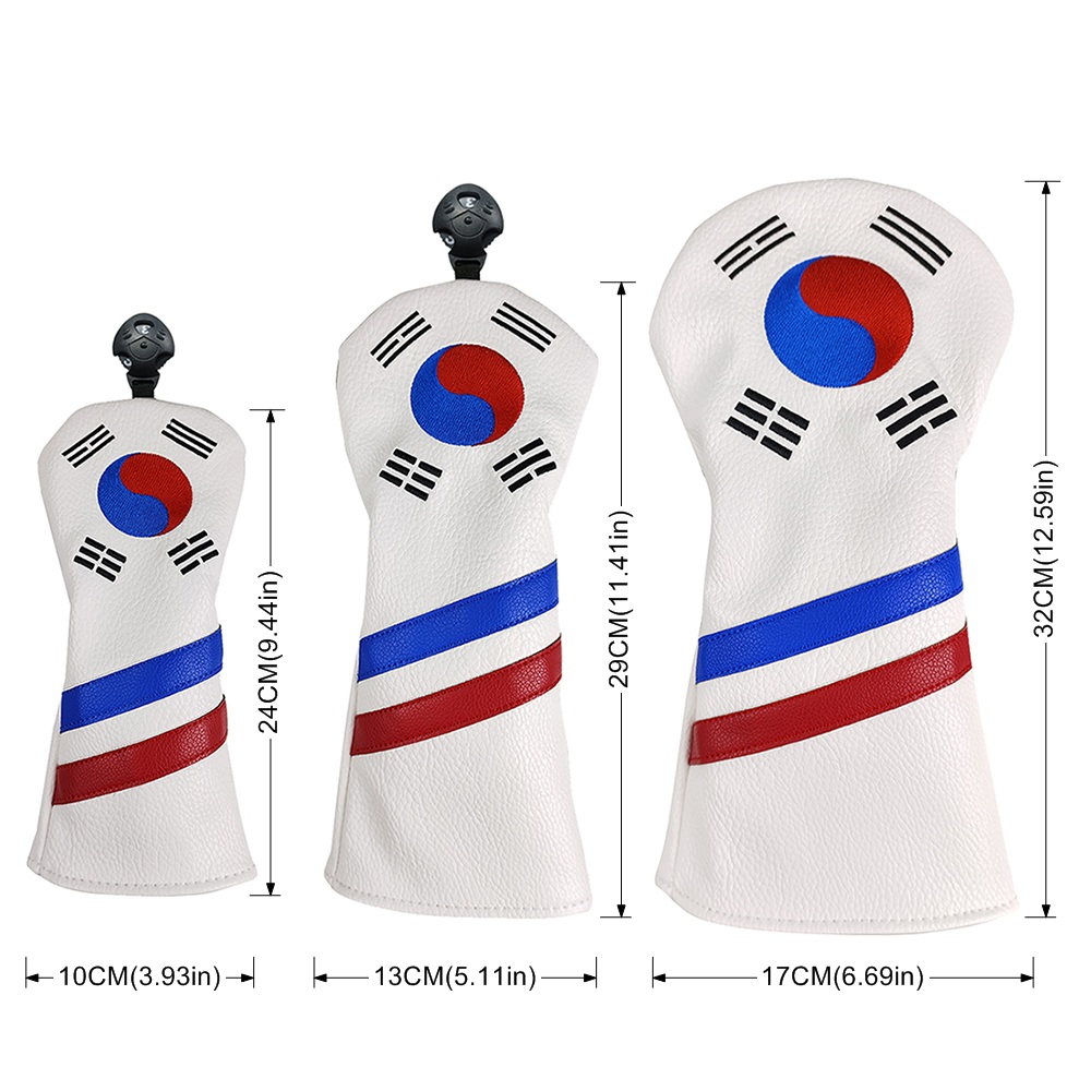 韓国愛国ゴルフヘッドカバーセット - ユニークなデザインのア - Golf Equipment Suppliers のレビューと価格
