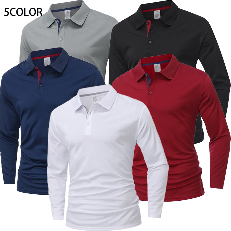 メンズ長袖ポロシャツ 速乾性 通気性 スポーツTシャツ カジ - Golf Equipment Cheap のレビューと価格