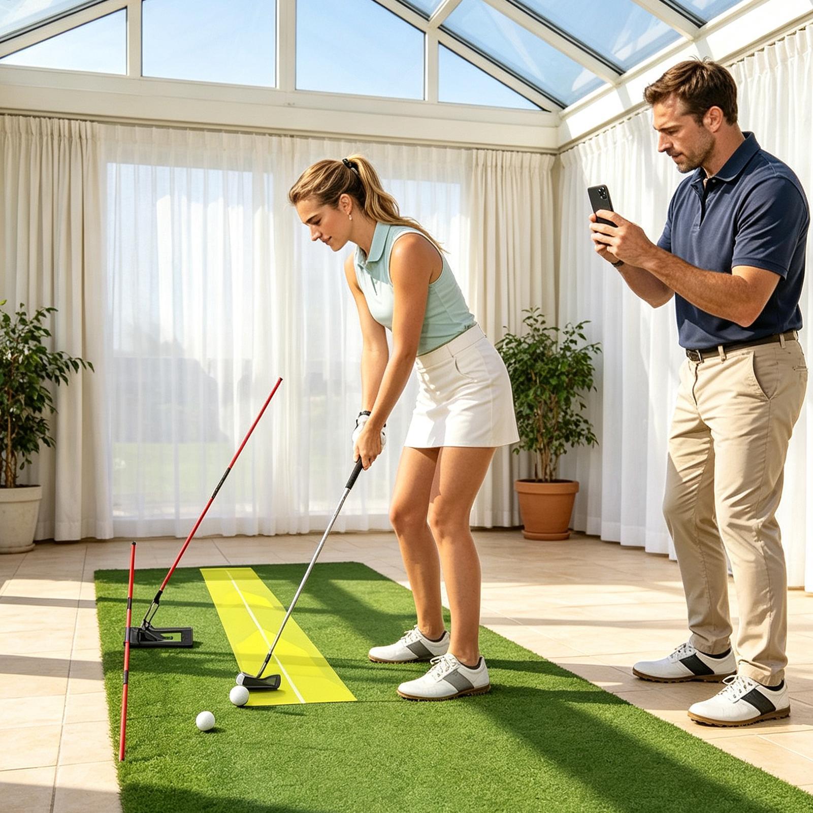 ゴルフパットトレーナー 調整可能な角度調整練習スティック ゴ - Golf Equipment For Youth のレビューと価格