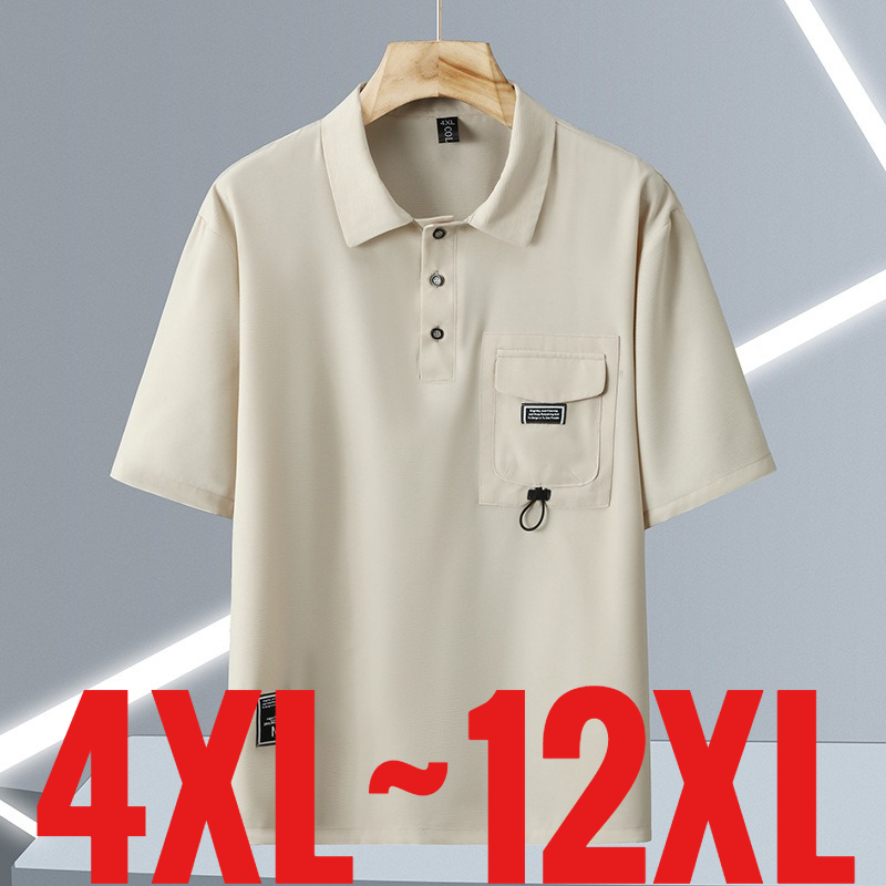 特大サイズ12XLメンズカジュアルポロシャツ半袖ゴルフウェア - Golf Equipment Cheap のレビューと価格